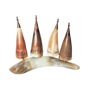 Ensemble de 4 tasses inspiré de Viking klaxon à boire en acier inoxydable fait à la main pour garçons d'honneur verres promotionnels Style vintage soviétique - Product Image 3