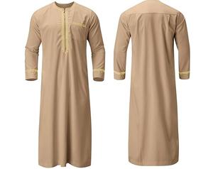 ชุดคลุมอิสลามแบบพิมพ์ลายสวยงาม กาตาร์ คูเวต คาฟตัน ยาวคลุมเท้า สำหรับฮัจญ์ อุมเราะห์ และละหมาด ระบายอากาศได้ดี - Product Image 3