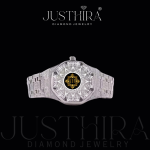Reloj de Lujo de Acero Inoxidable con Diamantes de Moissanita para Hombre, Suministro al por Mayor, Reloj de Pulsera con Incrustaciones, Construcción Duradera, Mejor Precio - Product Image 5