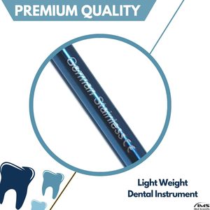 Professional 6 Pcs Titanium Coated Dental Tartar <b>Scraper</b> Tool Kit | Single Ended Stainless Steel Plaque Remover & <b>Tooth</b> Cleaning - Product Image 6