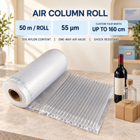Rouleau de colonnes d'air gonflables en PE/PA de qualité industrielle, haute résistance, imperméable et antichoc pour l'emballage et la protection des ordinateurs portables