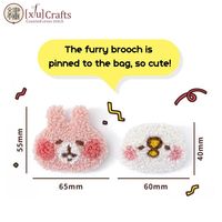 [3] Broche Punch Pequeños animales Hecho a mano Exquisito Kit de aguja Bordado