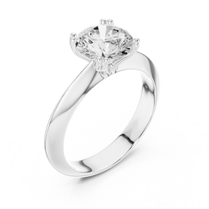 Anillo Solitario de Diamante Cultivado en Laboratorio de 1.50 CT, Oro Sólido de 14K, VS VVS EF, Corte Brillante Redondo, para Uso Diario, Boda, Estilo Moderno - Product Image 5