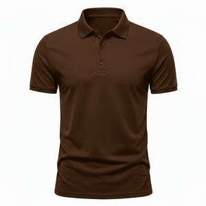 Polo en coton 100% respirant, anti-rides, de haute qualité, couleur unie, décontracté, mode jeunesse, coupe ajustée, manches courtes pour hommes - Product Image 6