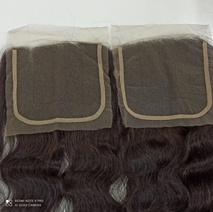 HAIR FASHION INDIA Perruque Full Lace en Cheveux Humains Remy Indiens, Double Trame Faite à la Machine, Ondulation Souple, Noir Doux, Dentelle Transparente 7x7 - Product Image 3