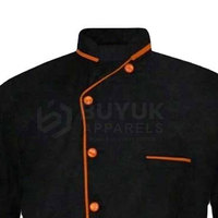 Veste de chef professionnelle pour hommes, ventilée, légère, durable, respirante, manches longues, fermeture à boutons, restaurant, bar