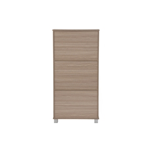 Caja de Almacenamiento Minimalista de Tablero Laminado con Acabado Ebonnese, Organizador Multiusos de Tres Niveles con Cerradura y Llaves Separadas - Product Image 4