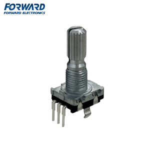 DC11B1525403 Industrial 11mm Metal Shaft Rotary Encoder Forward Taiwan Vertical High Stability Long Life DC 5V <b>PC</b> Pin - Product Image 1