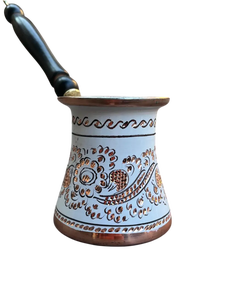 3-Piece Hand-Carved White Copper Turkish Coffee Pot <b>Set</b> Engraved Floral Cezve Ibrik Trio Traditional <b>Arabic</b> Greek Coffee Maker - Product Image 4