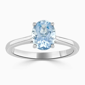 Roy Diamond 1.20 CT 925 <b>Silver</b> Oval Moissanite Prong <b>Set</b> Rhodium Plated Luxury Engagement <b>Ring</b> - Product Image 2