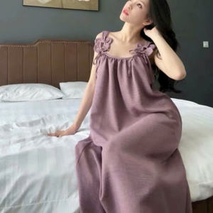 Vestido elegante de manga corta para mujer, combinación perfecta de elegancia, comodidad, informal y formal para varios eventos, maxi de seda. - Product Image 3