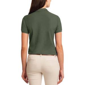 Wholesale Custom Logo High Quality Cotton Polyester <b>Polo</b> Neck Work <b>Shirts</b> <b>Womens</b> Golf <b>Polo</b> <b>Shirt</b> Pose Stretch Rib Fitted <b>Polo</b> - Product Image 4