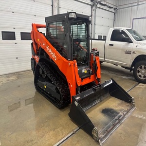 Kubota SVL75-3 Compact Track Skid Steer Loader with Forestry Mulcher Attachment <b>Hydraulic</b> Brush <b>Cutter</b> Land Clearing Machine - Product Image 1