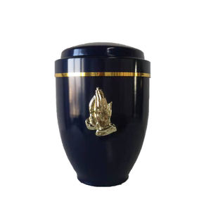 Soft Blush Pink Cremation Urn with Polished Silver Rim for Gentle and Loving <b>Memorial</b> Tribute - Product Image 5