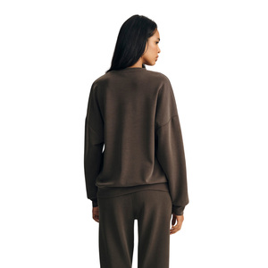 เสื้อฮู้ดดี้โอเวอร์ไซส์สำหรับผู้หญิง ผ้าโพลีเอสเตอร์/คอตตอน ระบายอากาศได้ดี แบบถัก สวมใส่สบาย พิมพ์ลาย ฤดูใบไม้ร่วง ไซส์พลัส รับปักลายตามสั่ง - Product Image 3