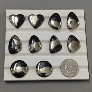 Lote de cabujones de pirita natural Apache Gold al por mayor, piedras preciosas de pirita para la fabricación de joyas - Product Image 3
