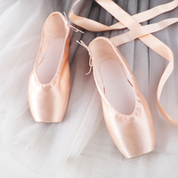 Sepatu Flat Ballet PU Unisex Bernapas Ringan Nyaman Tanpa Tali Untuk Yoga Tari Semua Musim Lembut Berkualitas Tinggi Katun Buatan Tangan