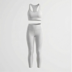 Conjunto de Yoga sin Costuras de Secado Rápido para Mujer, Sujetador Deportivo Reversible, Leggings Transpirables, Ropa Deportiva, Color Personalizado - Product Image 1