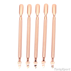 Prix d'usine professionnel, outil de manucure et pédicure réutilisable, double tête en acier inoxydable, pousse-cuticules en métal, ensemble en boîte - Product Image 5