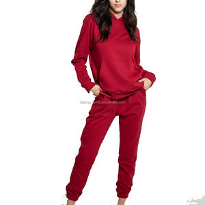 Chándal de mujer de calidad superior Sudaderas con capucha en blanco conjunto ropa casual Mujeres ropa deportiva Chándal - Product Image 1