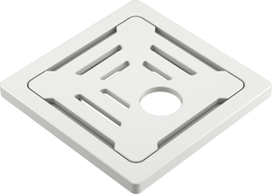 Hot Square Floor <b>Drain</b> White Ceramic <b>Bathroom</b> Water Linear Tile Insert Shower <b>Drain</b> With Full Body Material 150*150 mm - Product Image 2