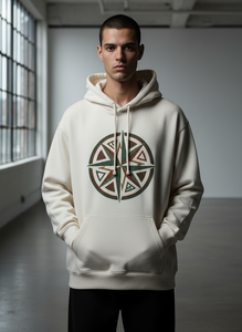 Sweat-shirt à capuche surdimensionné en coton 100 % doublé, écologique, tricoté, imprimé, 350 g/m², haute qualité, vente en gros - Product Image 6