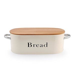 Boîte à pain en métal de qualité supérieure avec couvercle hermétique pour le rangement du pain sur le comptoir de cuisine et l'organisation des aliments frais - Product Image 6