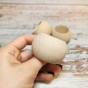 Elegantes Anillos para Servilletas de Madera Natural, Hechos a Mano con Acabado Pulido, Ecológicos, para Bodas, Fiestas, Accesorios de Comedor para el Hogar - Product Image 3