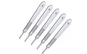 Medical Stainless Steel Set of 5 Pieces Surgical Blades Handles <b>Modelling</b> Art Craft <b>Tools</b> No.3 BP Scalpel Handles - Product Image 3