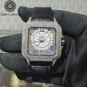Reloj de Cristal de Lujo para Mujer Charm Jewells, Analógico de Cuarzo, Correa de Acero Inoxidable, Esfera Redonda de 38 mm, Estilo Joyería de Moda - Product Image 5