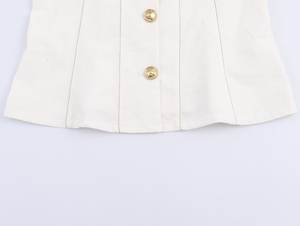 Chaleco Casual de Moda con Cuello Redondo y Cierre de Cinturón, Color Personalizado, para Mujer, Resistente al Viento, Transpirable, sin Mangas, con Bolsillos de Solapa - Product Image 4