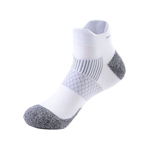 Low Cut <b>Running</b> <b>Socks</b> with Speckled Grey Heel Toe Cushioned Athletic Ankle <b>Socks</b> in Multiple Colors - Product Image 5