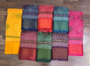 Tela de Algodón Bordada y Tejida de Peso Medio, Material de Secado Rápido para Prendas de Vestir, Blazers, Trajes, Vestidos, Saris, para Niñas y Mujeres, Artículos en Stock - Product Image 6