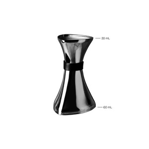Jigger à cocktail contemporain en acier inoxydable, double face, de qualité supérieure, élégant outil de service pour boissons - Product Image 1