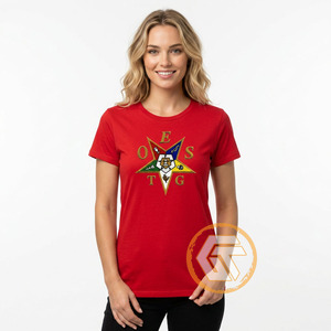 T-shirt décontracté d'été pour femme Eastern Star en gros - Tissu jersey de coton respirant, écologique, anti-plis, col rond, manches courtes - Product Image 4