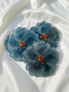 Handmade Resin <b>Epoxy</b> Coaster Set Luxury Art Deco Design Lightweight Home Decor Dining <b>Table</b> Gift Wholesale - Product Image 4