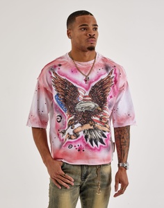 เสื้อยืดคอกลมสไตล์วินเทจลายกราฟิกแบบย้อมสีเอซิดสุดหรู  งานดิสเทรส  ใส่สบาย เหมาะสำหรับงานพิมพ์ลายแบบ DTF และ DTG - Product Image 5