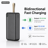 Nouvelle station de charge portable haute capacité 50000 mAh, chargeur rapide pour ordinateur portable et téléphone, capacité 50000 mAh, personnalisable