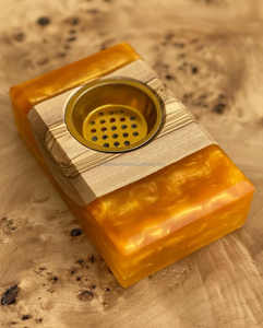 Brûleur de Bakhoor en Résine et Bois Contemporain, Porte-Encens Fait Main pour Cadeaux Arabes, Décoration du Ramadan et Intérieur - Product Image 6