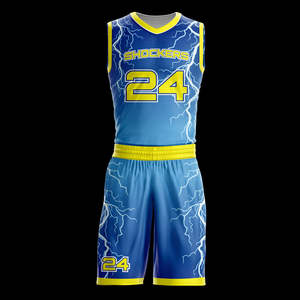 Tenues de basketball unisexes de haute qualité à séchage rapide, ensembles personnalisés imprimés par sublimation, logo, design respirant - Vente en gros directe - Product Image 1