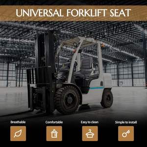 Siège réglable en cuir PVC pour chariot élévateur avec dossier Design pliable universel pour pelle chargeuse bulldozers tracteurs Mini Diggers - Product Image 6