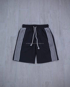 2024 hommes Vintage été Gym Shorts poids lourd coton tissu Logo personnalisé séchage rapide respirant contraste couleur - Product Image 2