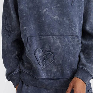 New Design Long Sleeves Acid Wash Tracksuit Cotton Polyester Wholesale Price Acid Wash Tracksuit Made In Pakistan - Product Image 5