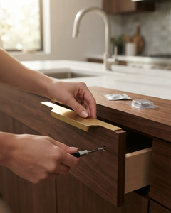 KELLTON Modern <b>Brushed</b> Gold Cabinet <b>Handle</b> Minimalist <b>Long</b> Drawer Pull <b>Handle</b> Model NR-SH-1005 for Kitchen & Furniture - Product Image 3