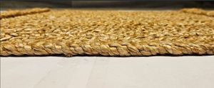 Tapis en jute fait main de haute qualité, tapis Dhurrie moderne, mélange de jute doux, antidérapant, cousu à la main, fabricant indien, prix de gros - Product Image 3