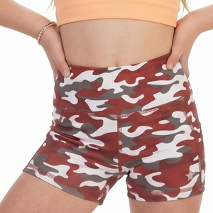 Shorts de Yoga de Cintura Alta con Estampado de Camuflaje para Mujer, con Bolsillos, 100% Poliéster, Deportivos, para Fitness, Compresión - Product Image 6