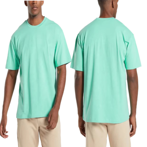 Camiseta de Alta Calidad, Elegante, Lisa, 100% Algodón, Holgada, para Hombre, Verano, Suave, Transpirable, Ligera, Cuello Redondo, Manga Corta, Informal, Cómoda - Product Image 6