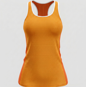 Camiseta sin mangas transpirable para mujer, ecológica, de moda, de color liso, de secado rápido y ligera, al por mayor. - Product Image 5