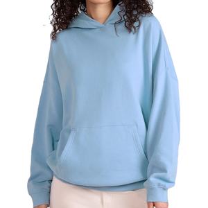 Nouveauté : sweat-shirts oversize pour femmes, épaules tombantes, poids lourd, 100% coton, manches longues, lettres imprimées à l'écran, sweat-shirts pour femmes - Product Image 1