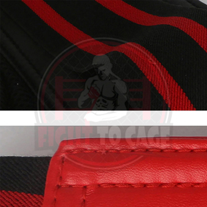 Protège-guêtres de boxe en cuir PU durable avec soutien de taille réglable, personnalisable pour l'entraînement et la compétition - Product Image 4